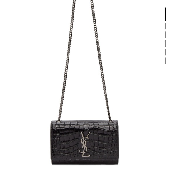 Black croc small Kate bag - Picture 1 of 1